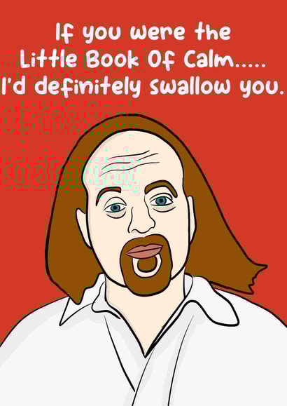 Little black book of calm valentines card created by Sam Bosworth