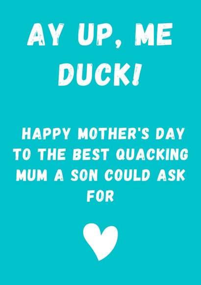 Northern Happy Mother's day card created by Curly Cards