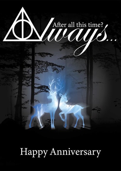 Harry Potter Always Anniversary Card created by Thoughtful Gifts