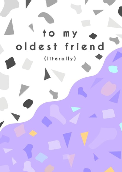 Oldest Friend Birthday Card created by CoconuTacha
