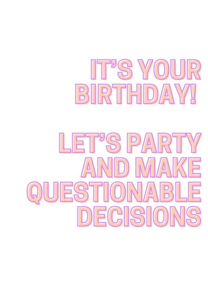 Funny Birthday Card created by Laura Charlotte