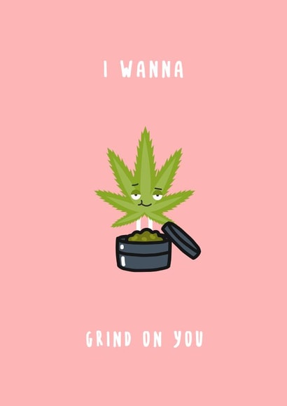 I wanna grind on you Valentine's Day card 1001 created by Canna Cards