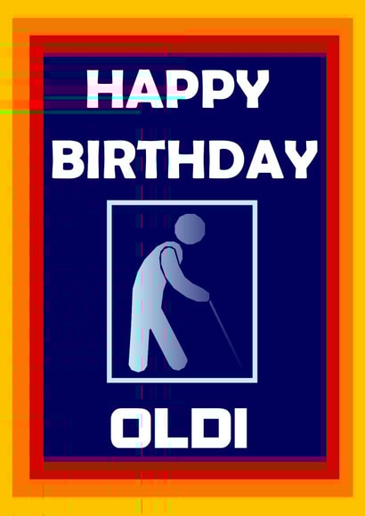 Happy birthday Oldi created by K. Bukhari