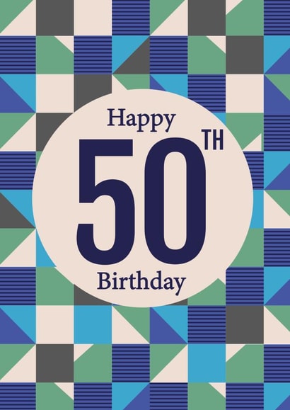 50th Birthday card created by Sarah Corcoran 