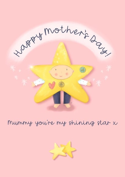 Mummy you’re my shining star on Mother’s Day  1000 created by Little Cat Creates