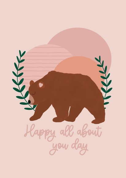 Happy ‘all about you day’ birthday card created by art by anniemaura 