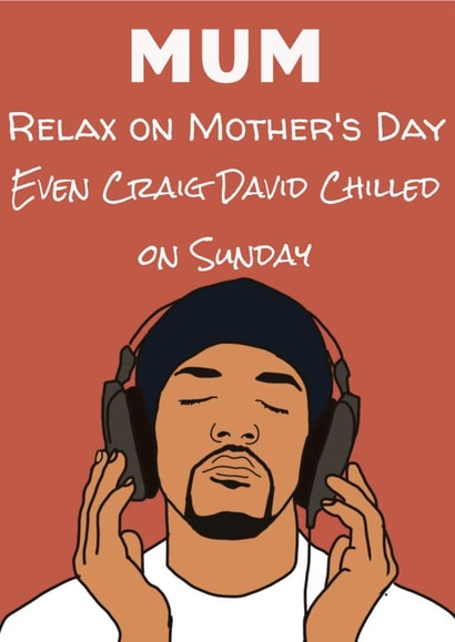 Craig David Chilled On Sunday created by That’s Just Her Face