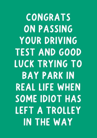 Congrats on your driving test! created by Pickled Prints