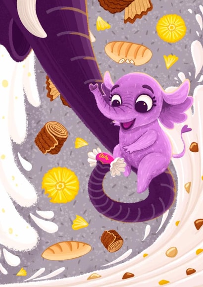 Baby elephant created by Atmosferna