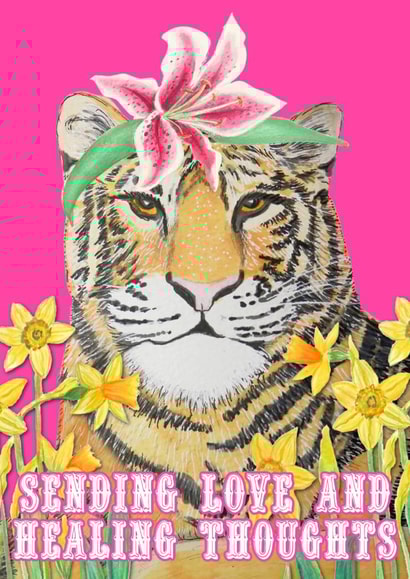 Get well soon Tiger created by Magenta Rose Designs