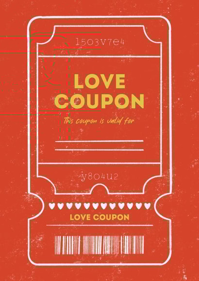 Love coupon created by Sasha Pryanik