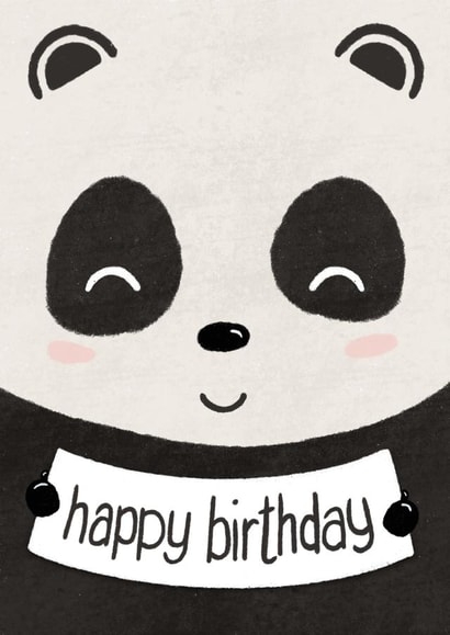 Cute Birthday Panda created by Stanley and Dot Studio