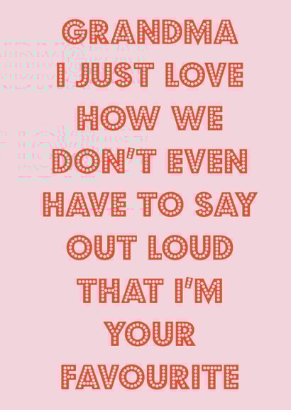 Birthday card from Grandmas favourite created by Nicola Jo