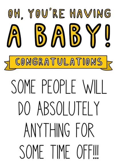 New Baby Maternity Leave Card created by Just Jojo