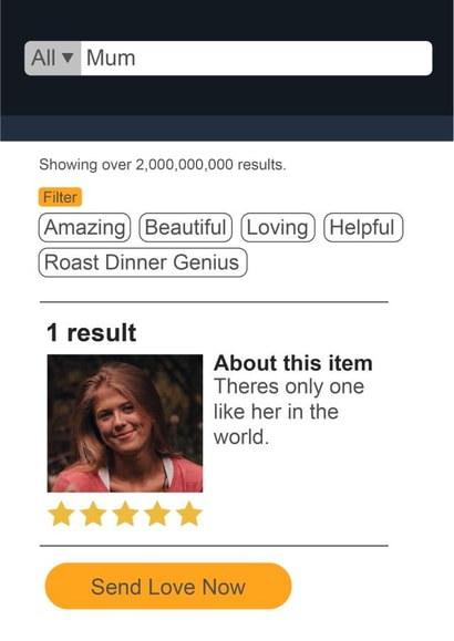 Funny mum review Mother's Day card created by Rosewood Design