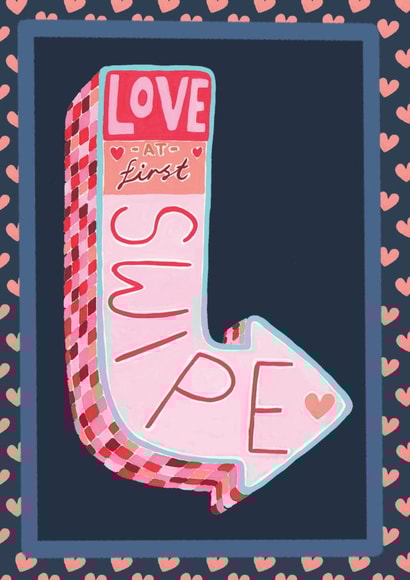 Love At First Swipe created by R Locke Design