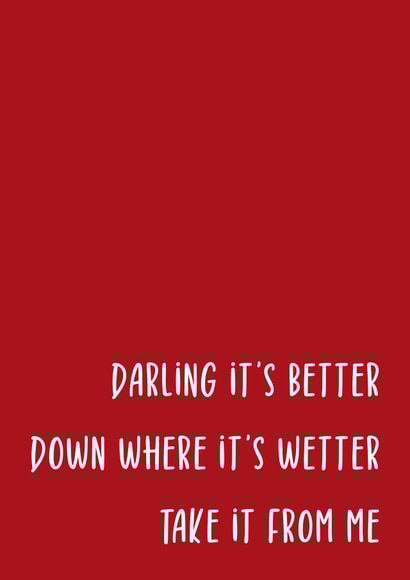 Naughty Valentine's day card created by Petals and Letters