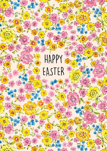 Happy Easter card created by Poppy & Mabel