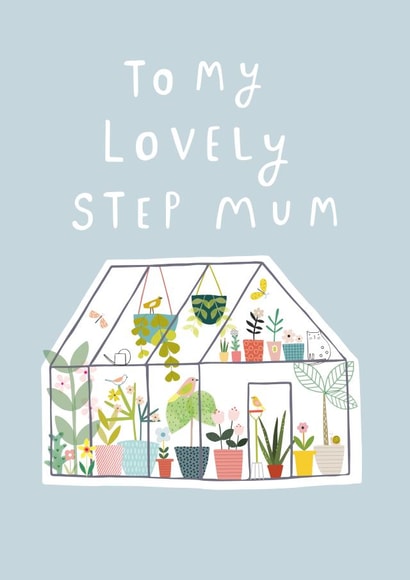 Step mum gardening card created by Sally Payne Design