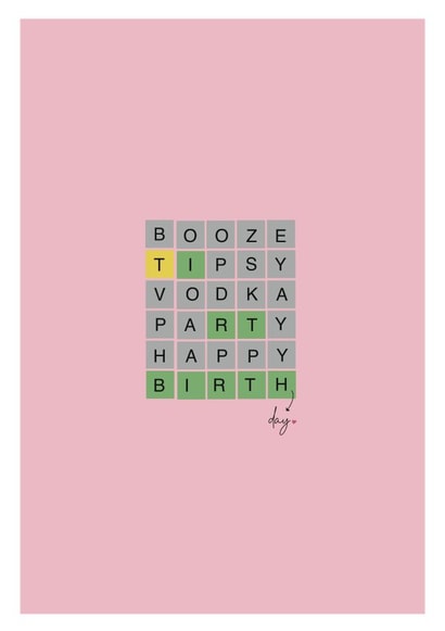 Wordless Happy Birthday Card created by Coffee Cup Studio