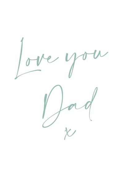 Love you Dad card created by Nutmeg Studio