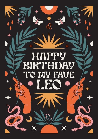 Happy Birthday To My Fave Leo Card created by Oh Ellie Studio