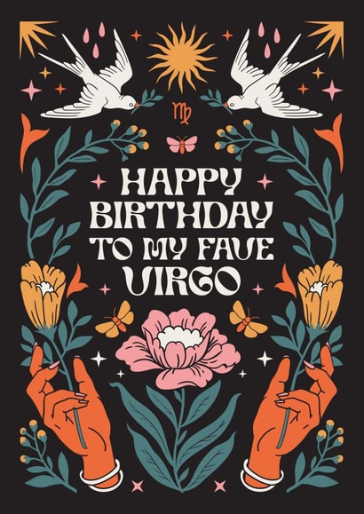 Happy Birthday To My Fave Virgo Card created by Oh Ellie Studio
