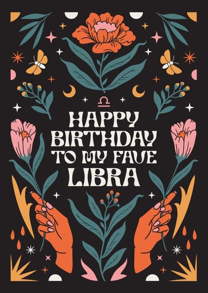 Happy Birthday To My Fave Libra Card created by Oh Ellie Studio