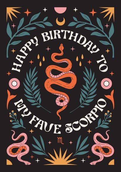 Happy Birthday To My Fave Scorpio Card created by Oh Ellie Studio