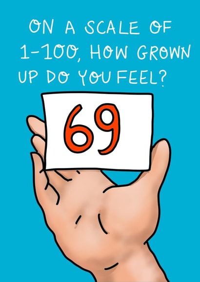 Immature Birthday Card created by Rosie Johnson Illustrates