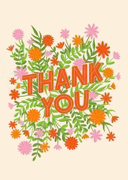 Thank You Floral Card created by Sarah Cowan