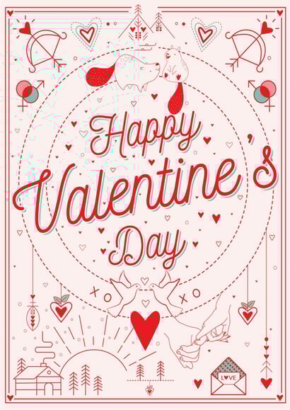 Happy Valentine's Day Card created by Made At The Parade Co.