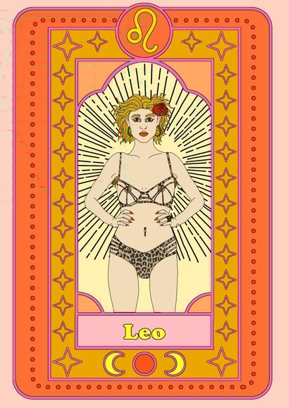LEO BIRTHDAY CARD created by Emily Nash