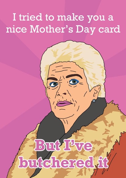 Eastenders Mother’s Day card created by Sketchy Cards