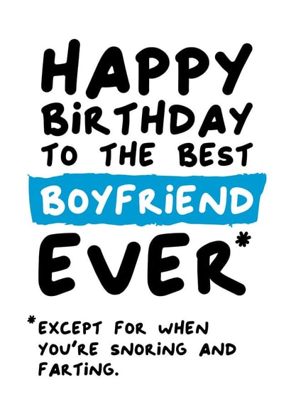 Best Boyfriend Birthday Card created by Waffle & Faff