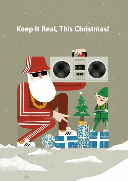 Hip-Hop Christmas created by Madden Illustration