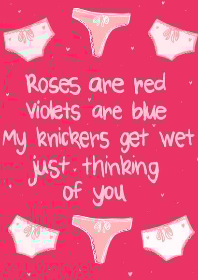 Naughty valentines card created by Amber Kilsby