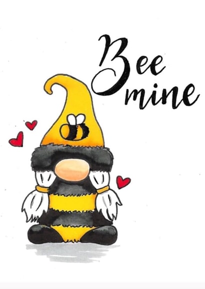 Bee mine Gonk created by Ellie Roberts