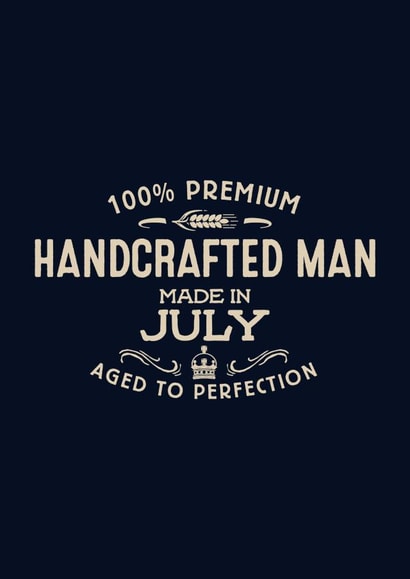 Handcrafted Man - July created by Duke & Sons