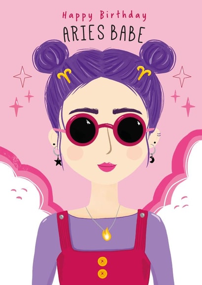 Aries Birthday Babe created by Little Stringers