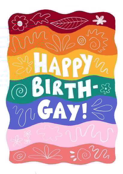 Happy birth-gay created by Sophie Kathleen