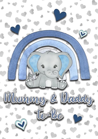 Mummy & Daddy To Be, Baby Boy Congratulations Card created by Vivid Variations