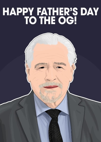 Succession Logan Roy Father's Day OG created by Pink + Pip