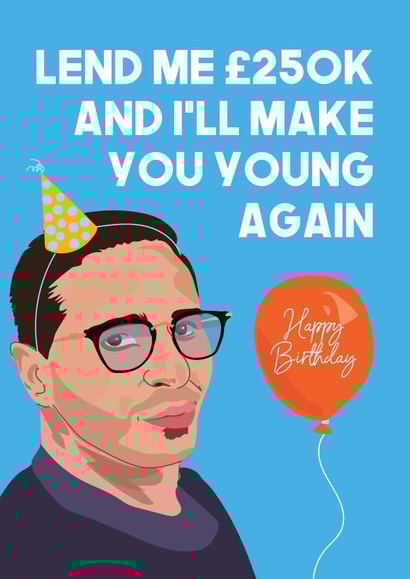 Tinder Swindler Birthday Card created by WillyBee