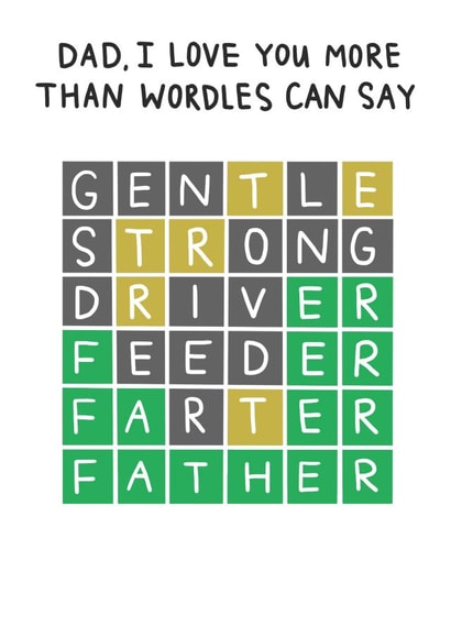 I love you more than wordles can say created by Blue Kiwi Design