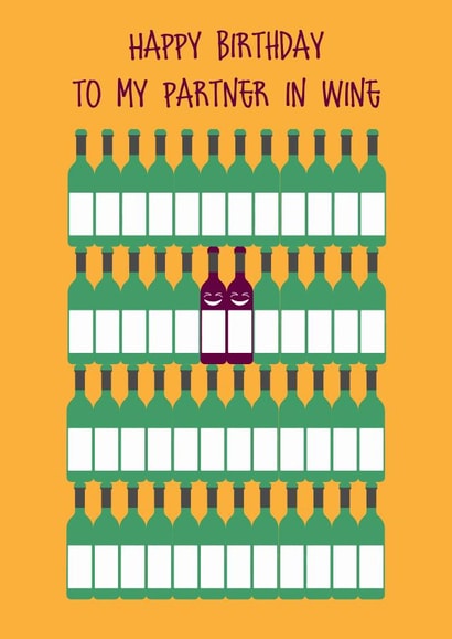 Partner in Wine Birthday Card created by Lidia Ranns