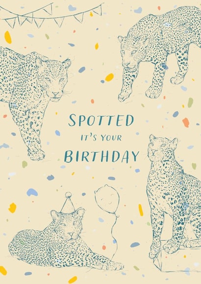 Leopard Birthday Card created by Bekka's Illustrations