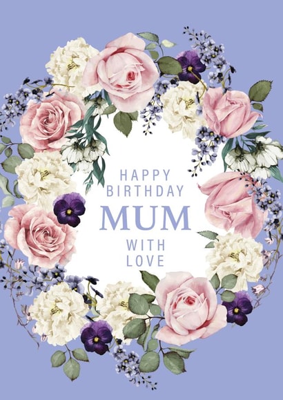 Floral Birthday card for mum created by Little Cham Cham