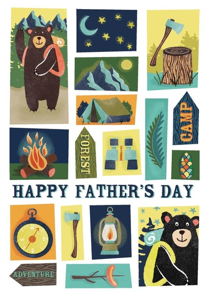 Camping Adventure Father's day Card created by Claire Holliday Studio