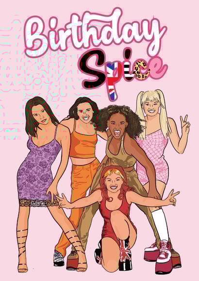Spice Girls Birthday Card created by Jessica Wright